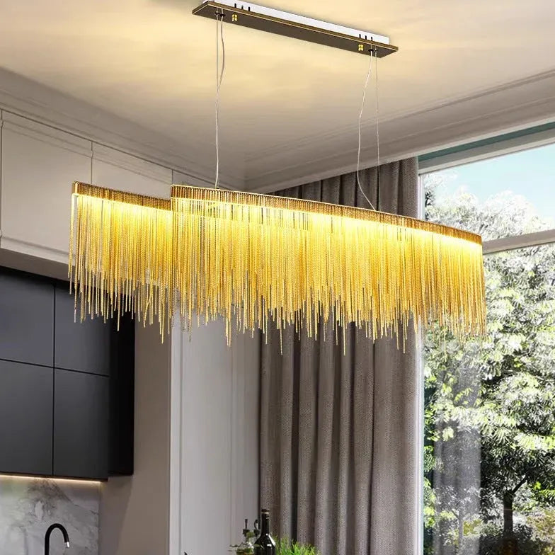 Gold Statement Pendant Light For Bedroom Modern Acrylic