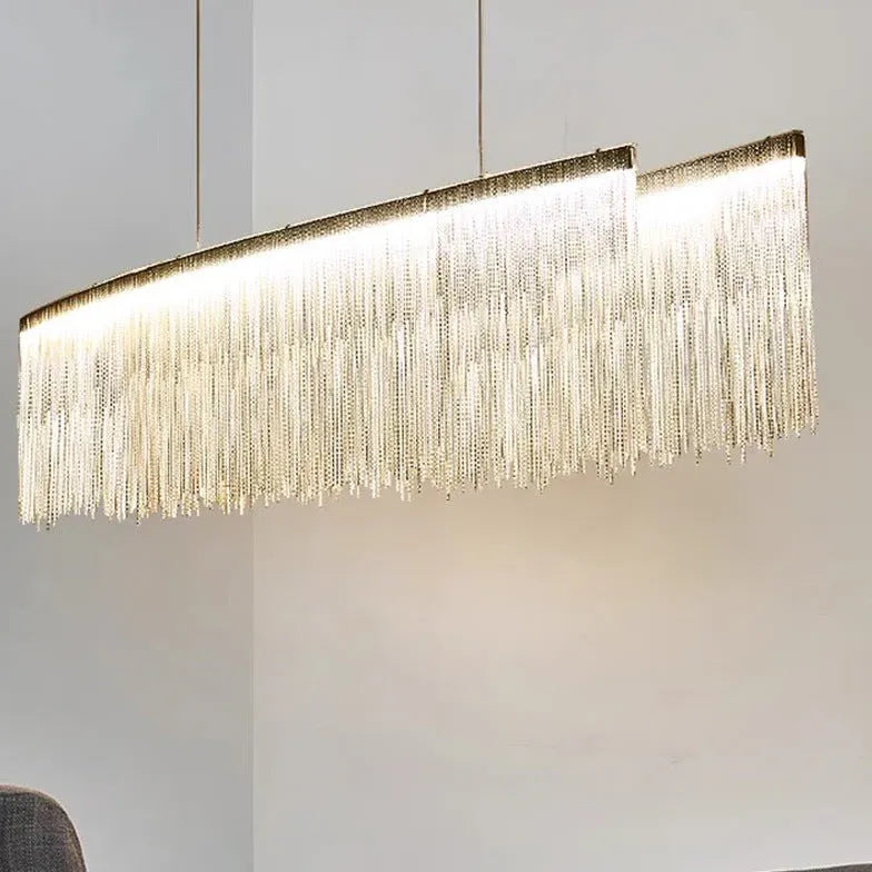 Gold Statement Pendant Light For Bedroom Modern Acrylic