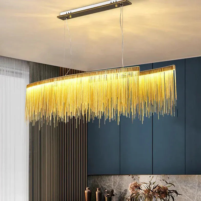 Gold Statement Pendant Light For Bedroom Modern Acrylic