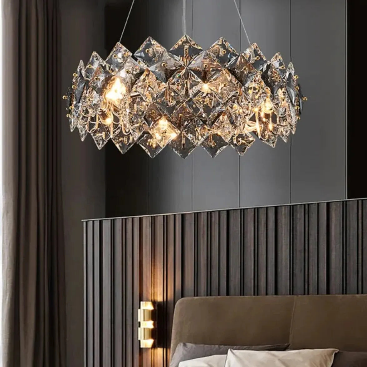 Statement Pendant Light For Children's Room Marilyn Metal & Crystal Ip20