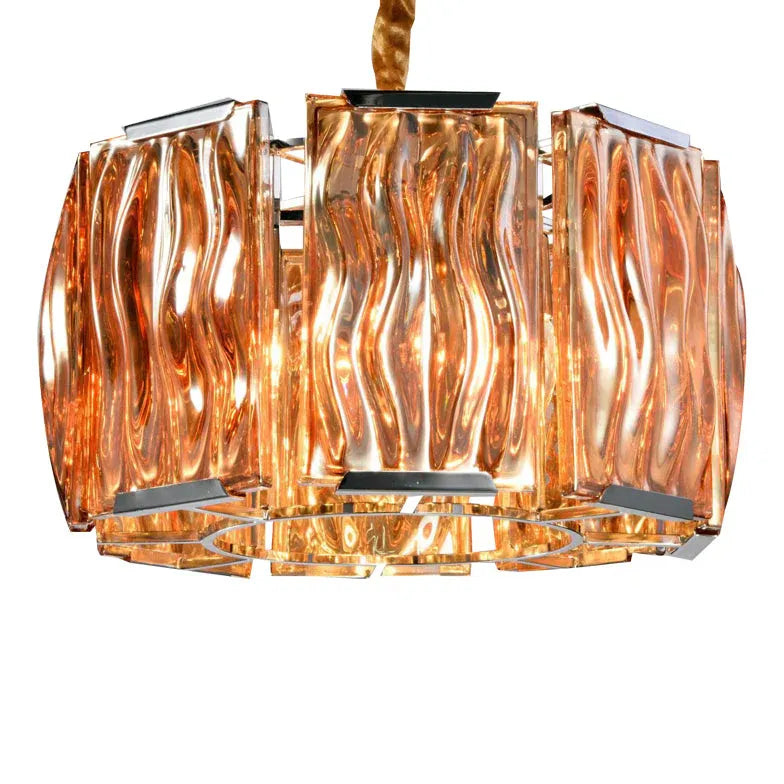 Statement Pendant Light For Living Room Luxury Steel Incandescent