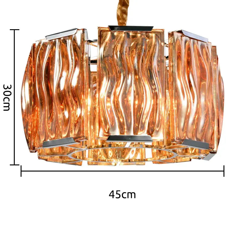 Statement Pendant Light For Living Room Luxury Steel Incandescent