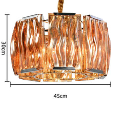 Statement Pendant Light For Living Room Luxury Steel Incandescent