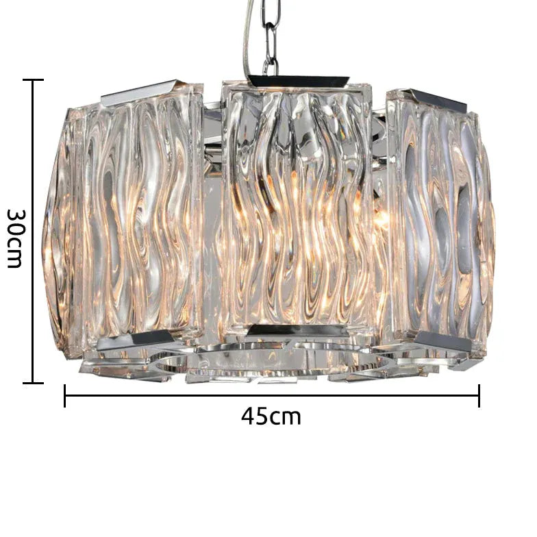 Statement Pendant Light For Living Room Luxury Steel Incandescent