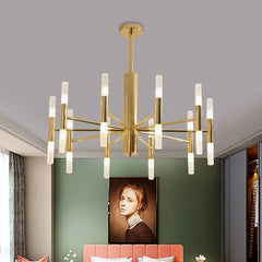 Gold Modern Chandeliers For Bedroom Marilyn Metal Without Bulbs