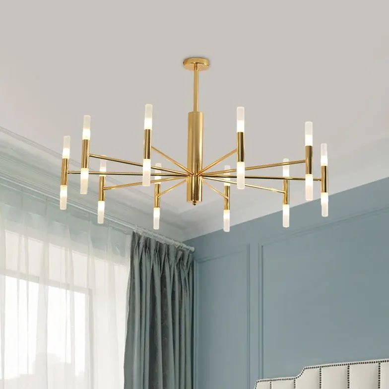 Gold Modern Chandeliers For Bedroom Marilyn Metal Without Bulbs