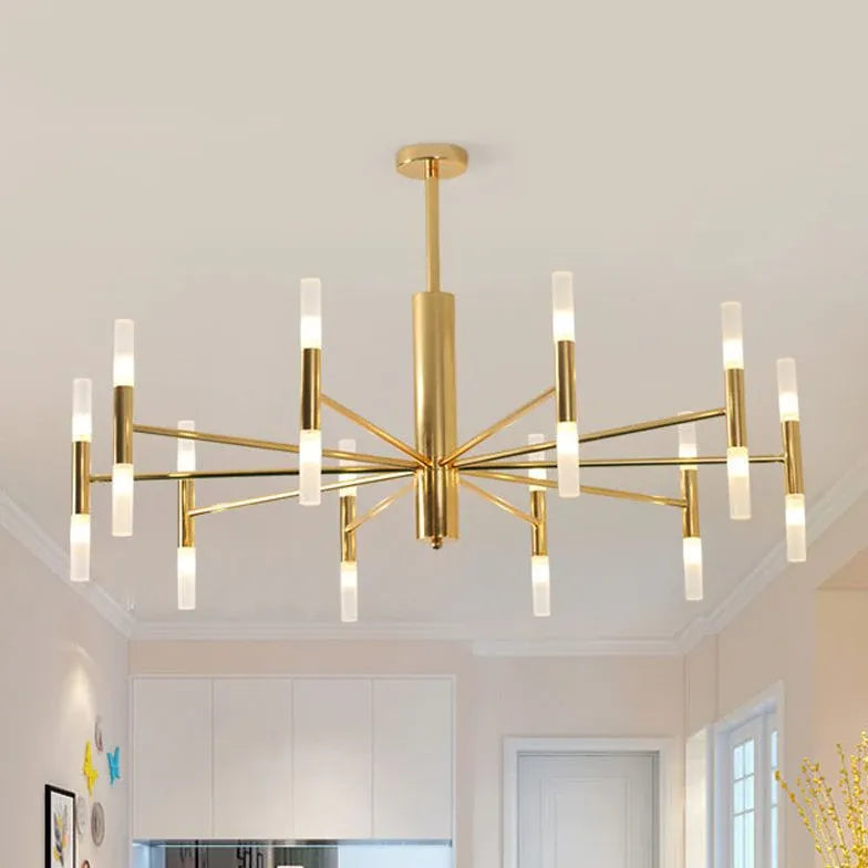 Gold Modern Chandeliers For Bedroom Marilyn Metal Without Bulbs