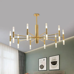 Gold Modern Chandeliers For Bedroom Marilyn Metal Without Bulbs