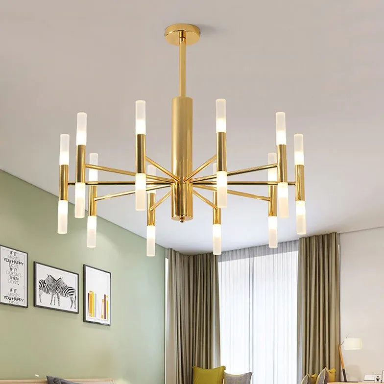 Gold Modern Chandeliers For Bedroom Marilyn Metal Without Bulbs