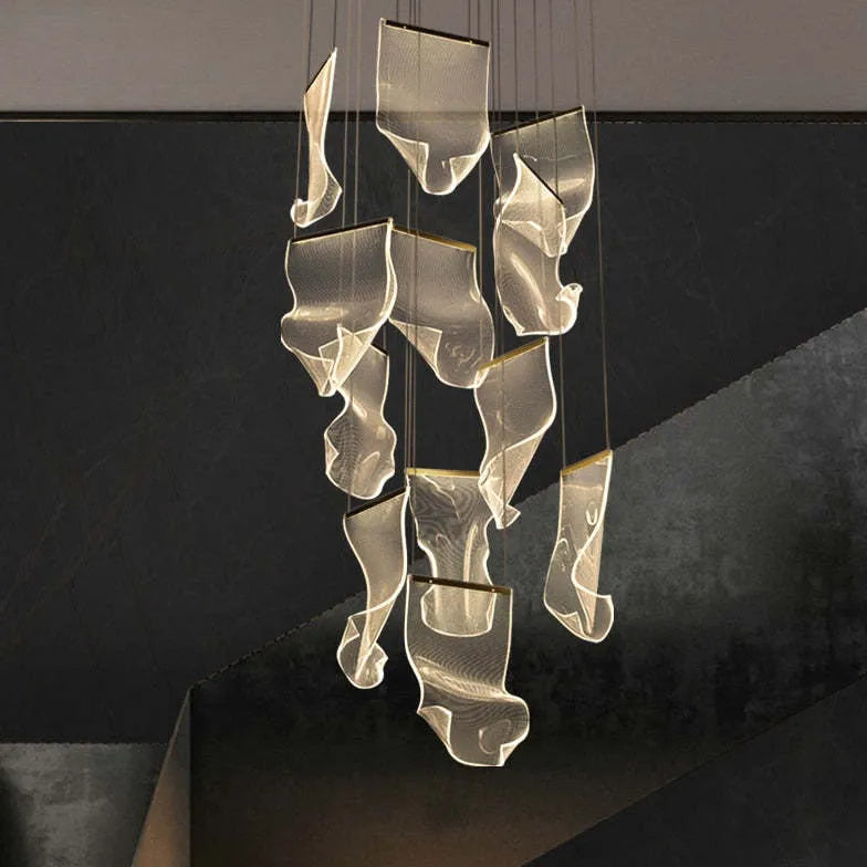 Gold Chandelier For Bedroom Marylin Metal & Acrylic