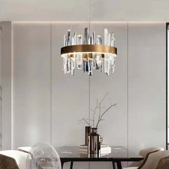 Statement Pendant Light For Bedroom Modern Stainless Steel