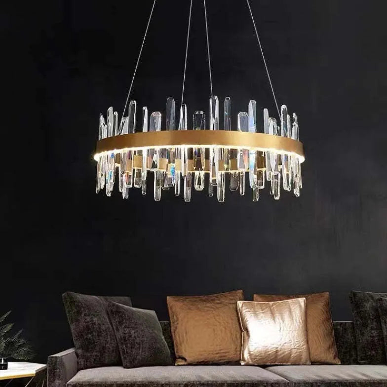 Statement Pendant Light For Bedroom Modern Stainless Steel