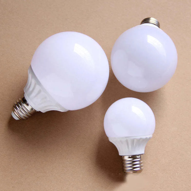 White Golfball & Globe Bulbs