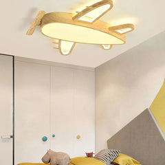 Flush Light For Children's Room Minori Wood Led