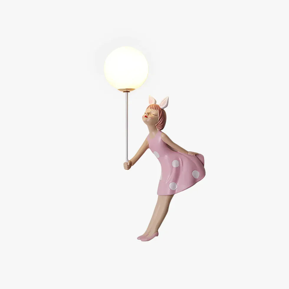 Pink Single Arm Wall Light For Children's Room Minori Pv Led