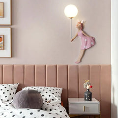 Pink Single Arm Wall Light For Children's Room Minori Pv Led