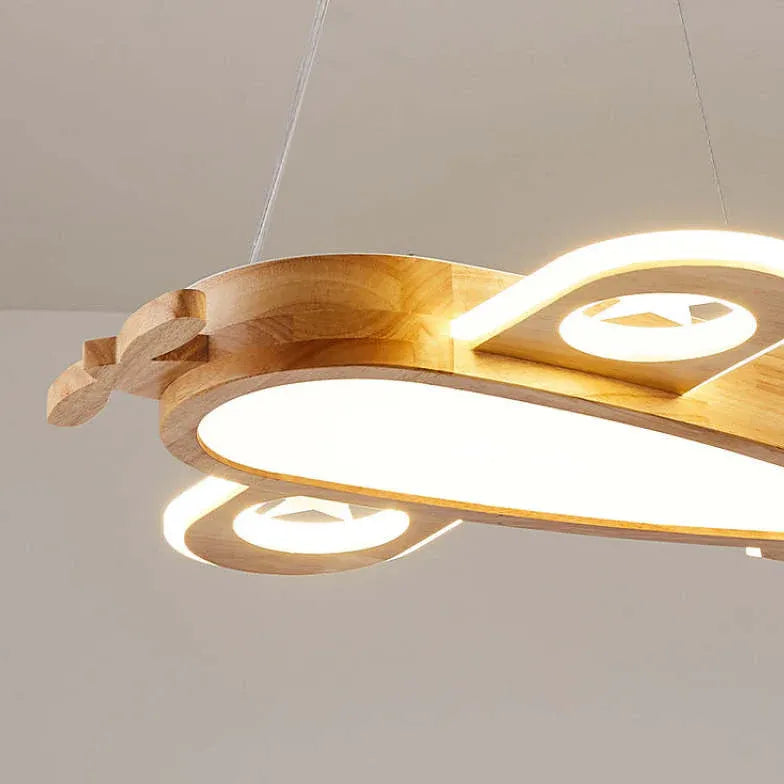 Statement Pendant Light For Bedroom Minori Wood