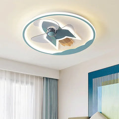 Ceiling Fan With Light For Bedroom Minori Metal Led