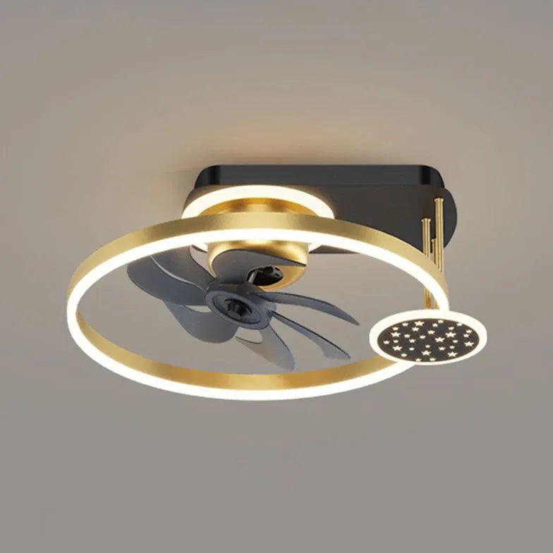 Ceiling Fan With Light For Bedroom Minori Metal Led Dimmable