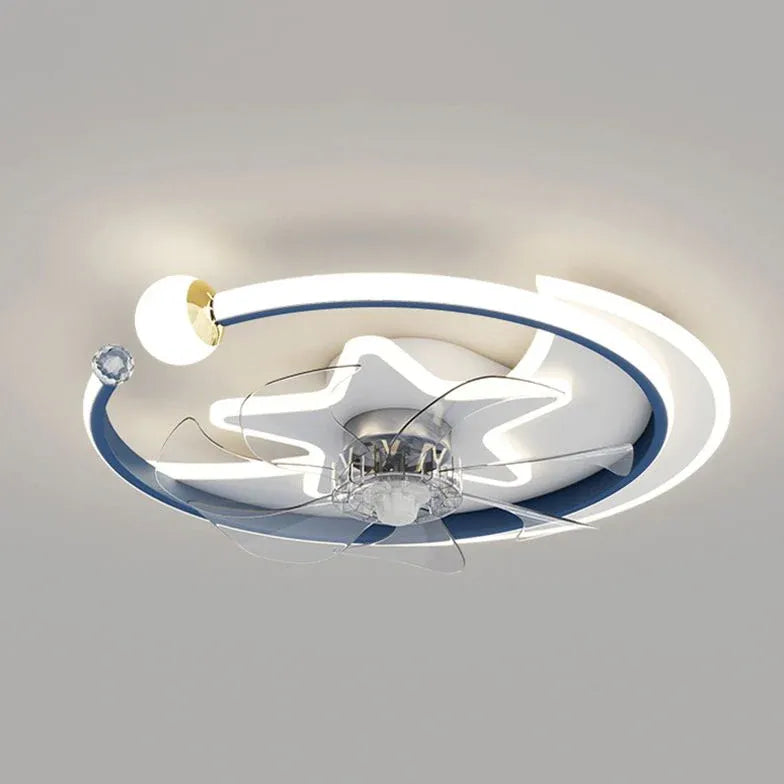 Ceiling Fan With Light For Bedroom Minori Metal Led Dimmable Ip20