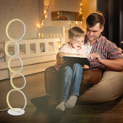 Floor Lamp For Bedroom Modern Metal & Silicon Led Strip Plug Uk And Eu