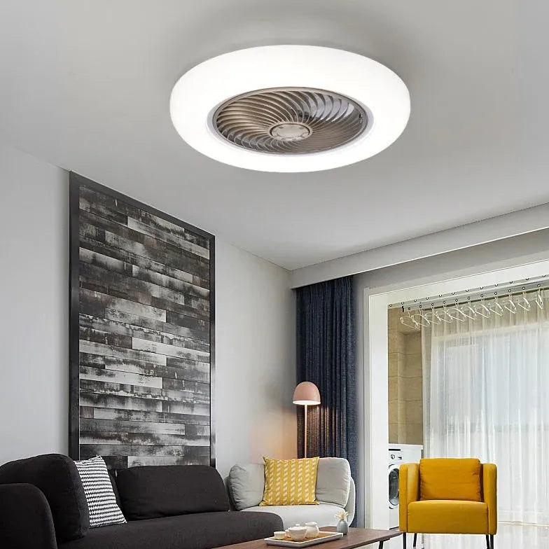 Ceiling Fan With Light For Bedroom Morandi Metal Dimmable Ip20 Led