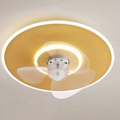 Ceiling Fan With Light For Bedroom Morandi Metal Led Ip20 Dimmable