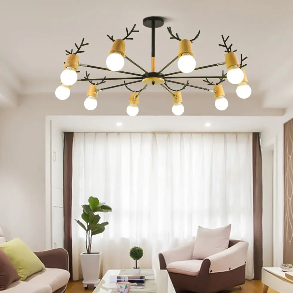 Statement Pendant Light For Children's Room Morandi Metal Led Neutral Light