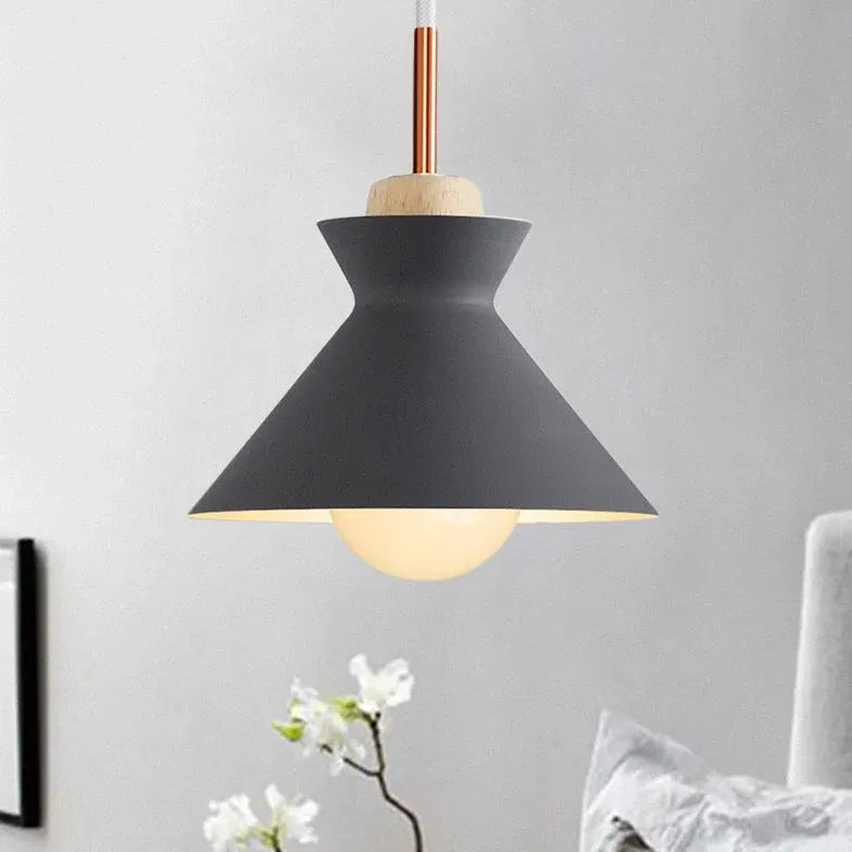 Light Single Pendant For Kitchen Morandi Metal Warm White