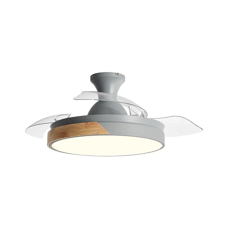 Ceiling Fan With Light For Bedroom Morandi Wood Led Dimmable