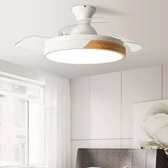 Ceiling Fan With Light For Bedroom Morandi Wood Led Dimmable