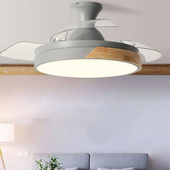 Ceiling Fan With Light For Bedroom Morandi Wood Led Dimmable