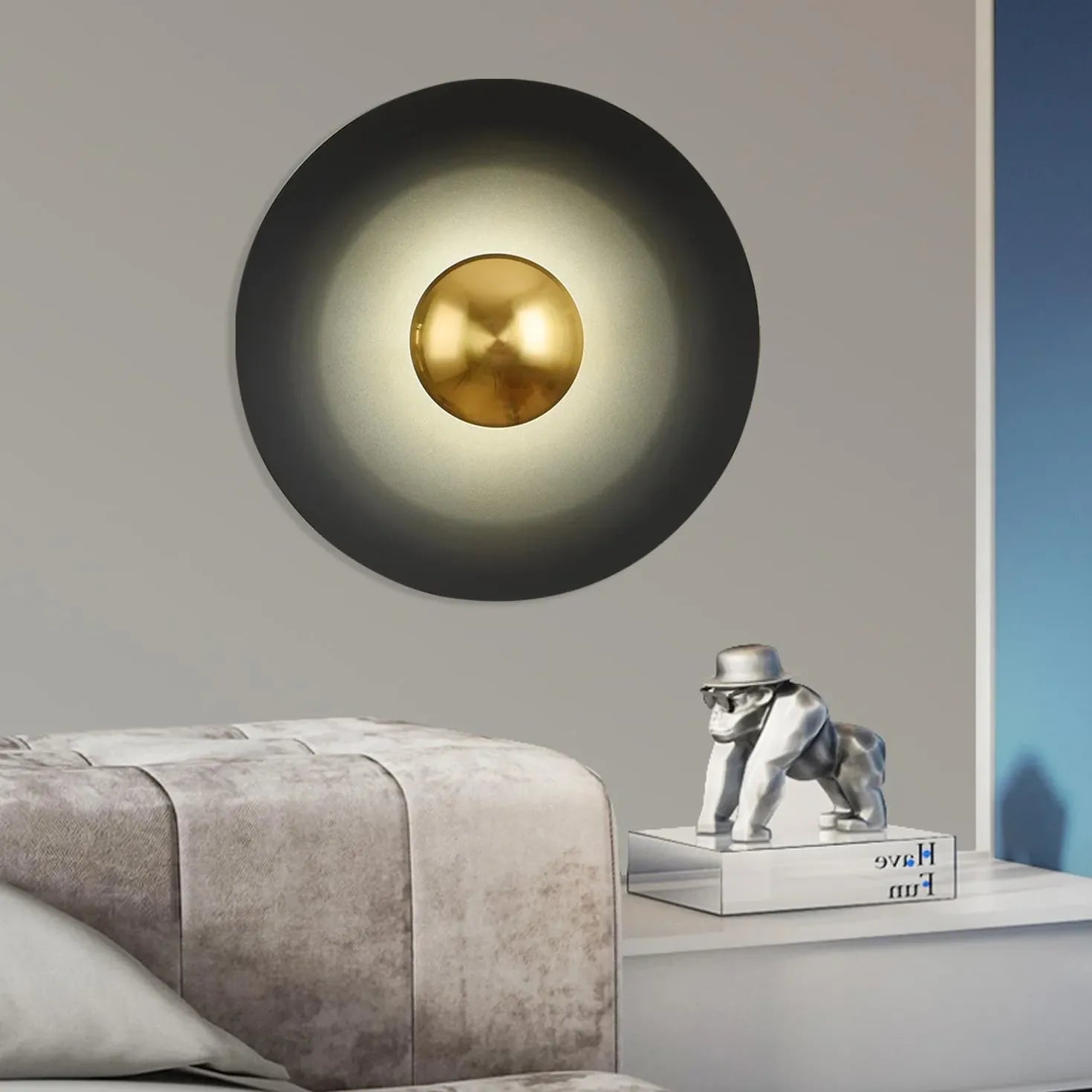 Flush Wall Light For Bedroom Morandi Metal Led Ip20