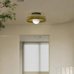 Flush Wall Light For Bedroom Morandi Metal Warm White