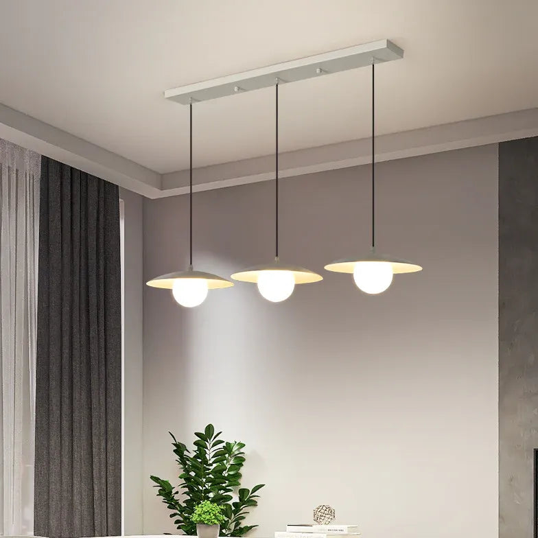 Bedside Pendant Light For Bedroom Morandi Metal & Glass Led Without Bulbs