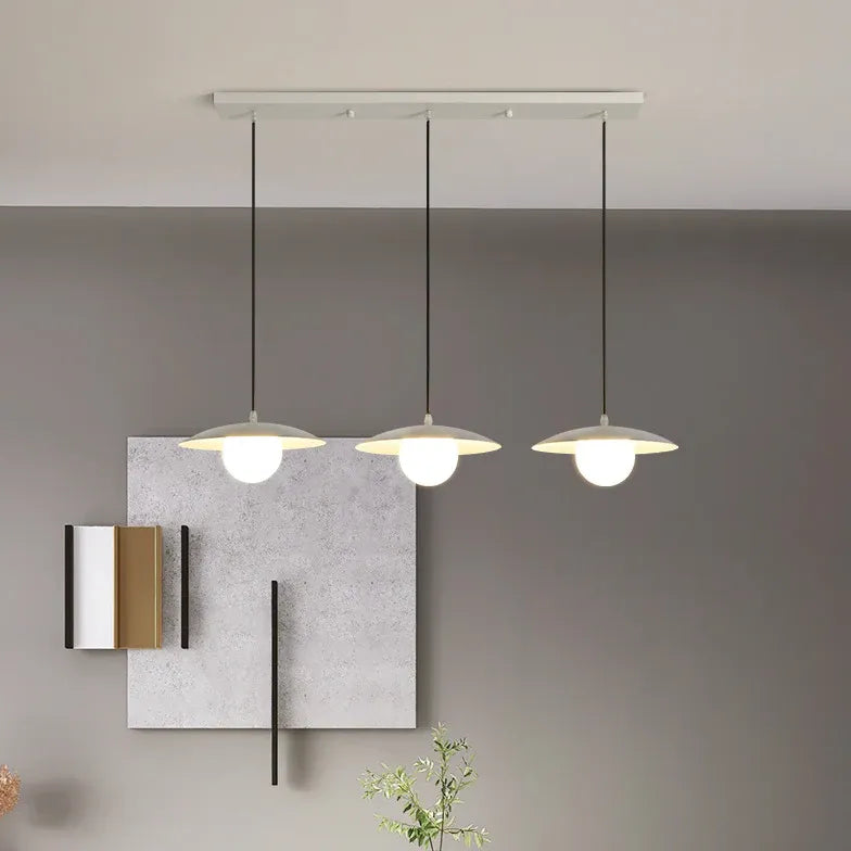 Bedside Pendant Light For Bedroom Morandi Metal & Glass Led Without Bulbs