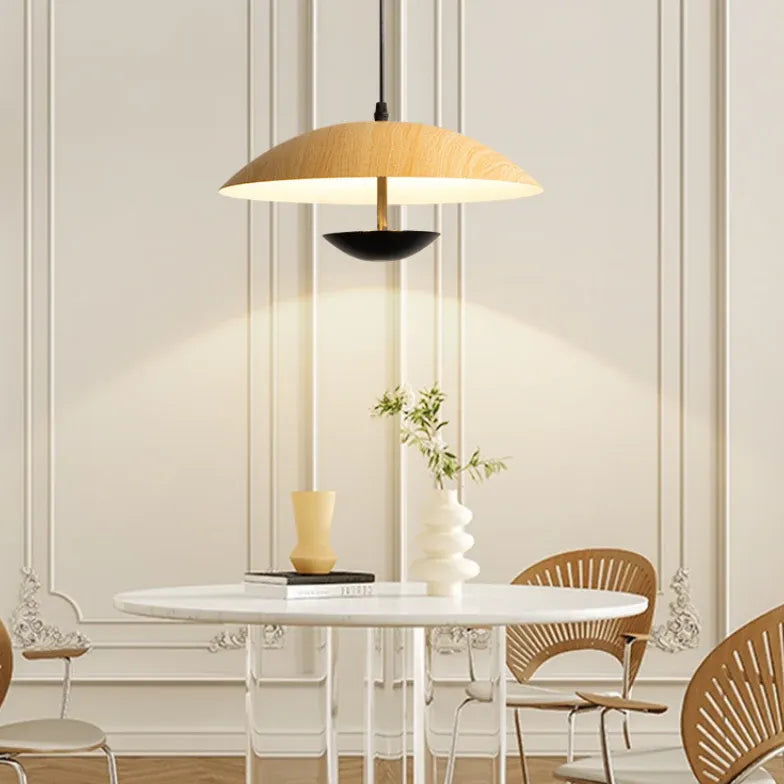 White Light Single Pendant For Bedroom Morandi Metal