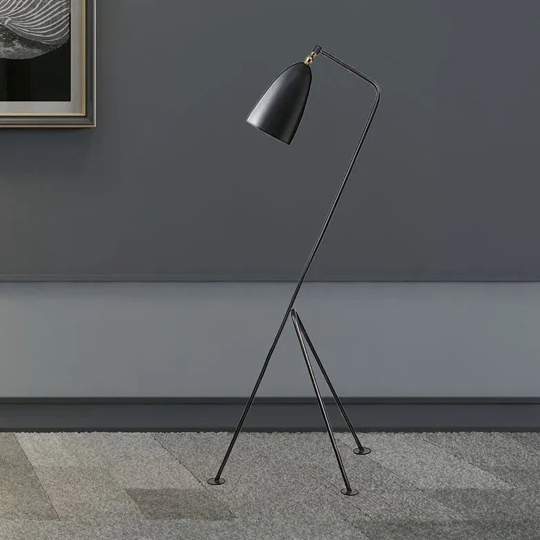 Black Tripod Floor Lamp For Bedroom Morandi Metal Plug Led Ip20