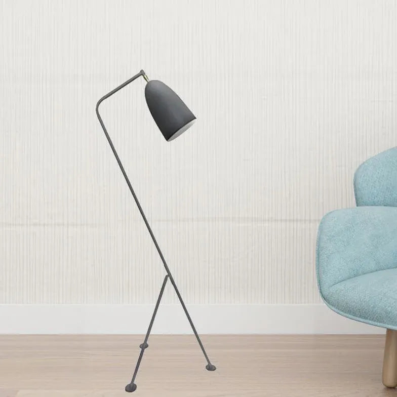 Black Tripod Floor Lamp For Bedroom Morandi Metal Plug Led Ip20