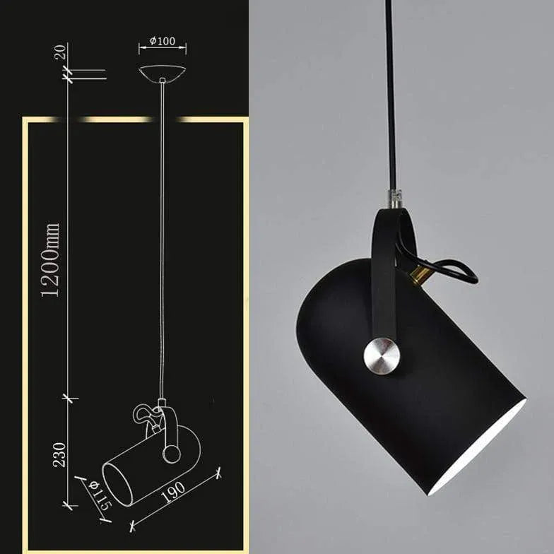 Light Single Pendant For Living Room Morandi Metal