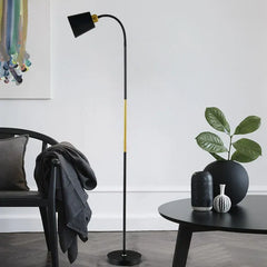 Black Floor Lamp For Bedroom Morandi Metal Plug