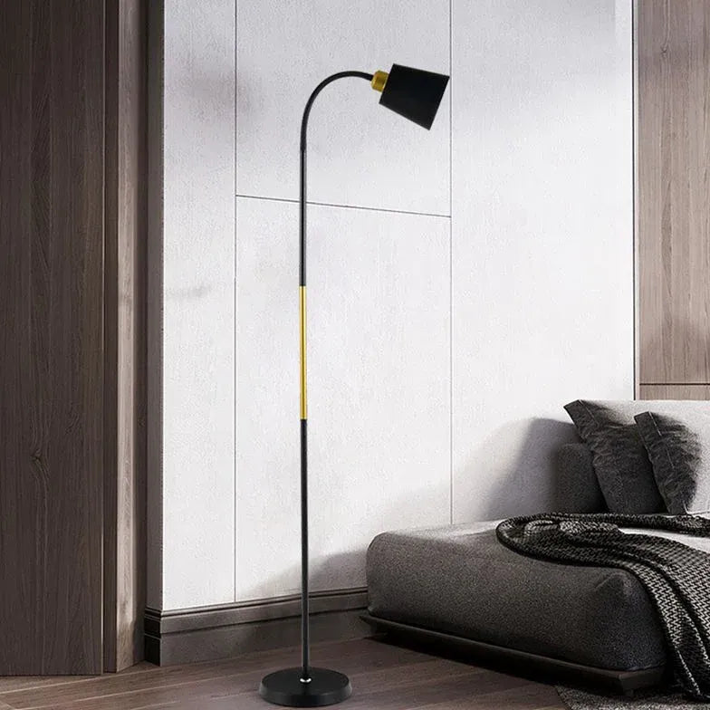 Black Floor Lamp For Bedroom Morandi Metal Plug