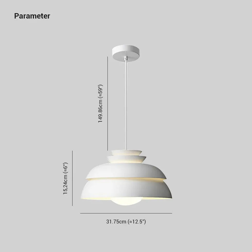 White Light Single Pendant For Kitchen Morandi Metal Ip20