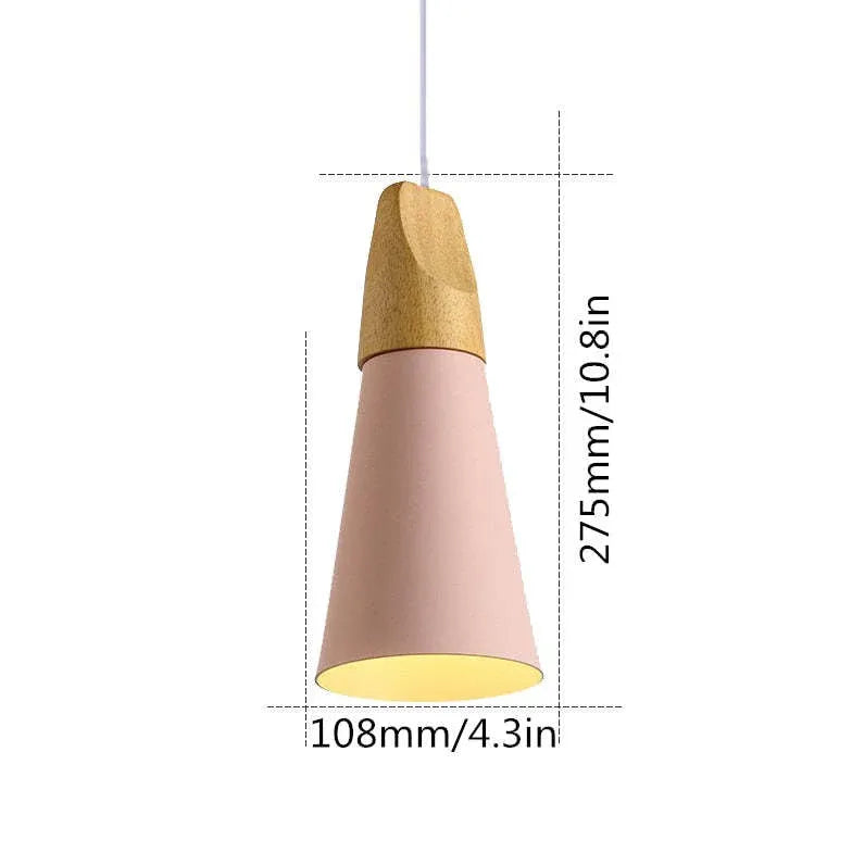 Morandi Multi-shaped Wood And Metal Pendant Light