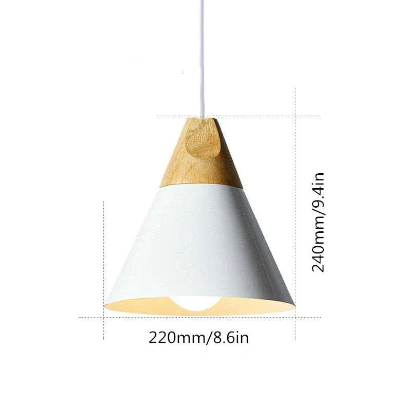 Morandi Multi-shaped Wood And Metal Pendant Light