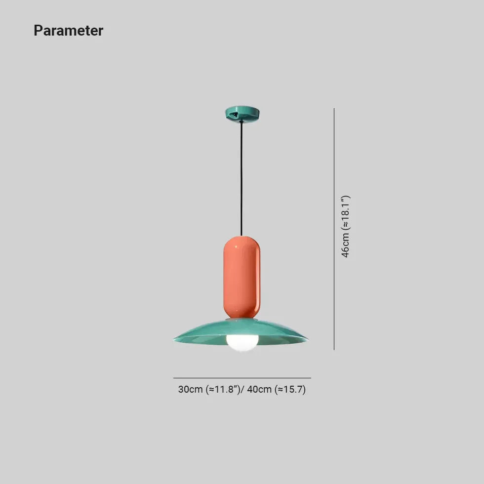 Light Single Pendant For Study Room Morandi Metal Led Warm White Ip20