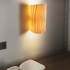 White Up & Down Light For Bedroom Morandi Resin Warm White