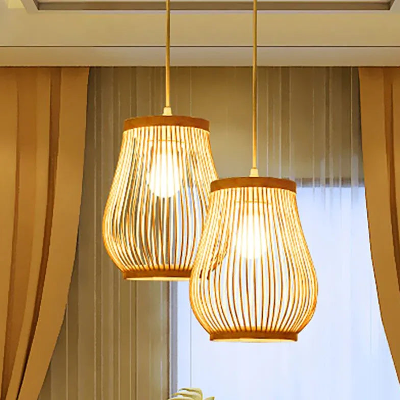 Light Single Pendant For Living Room Muto Rattan Ip20