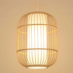 Muto Hand-woven Knitted Rattan Bamboo Vintage Hanging Pendant Light