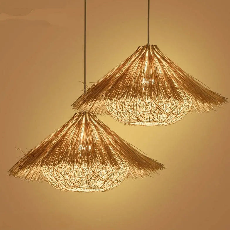 Muto Hand-woven Rattan Light Single Pendant